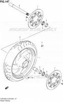 ROUE AVANT (VZR1800ZL2 E33) pour Suzuki INTRUDER 1800 2012