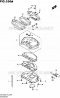 COMPTEUR (VZR1800L5 E43) pour Suzuki INTRUDER 1800 2015