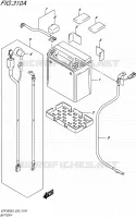 BATTERIE pour Suzuki INTRUDER 1800 2016