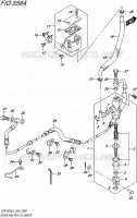 MAITRE CYLINDRE ARRIERE pour Suzuki INTRUDER 1800 2016