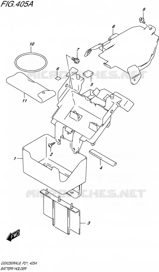BAC A BATTERIE - OUTILS Suzuki MOTO 250 GSX-R 2018  GSX250RA L8/GSX250RZA L8 P21