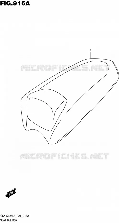 CAPOT DE SELLEOPTIONAL) Suzuki MOTO 125 GSX-S 2018  GSX-S125L8 P21