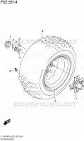 ROUE ARRIERE DROITE pour Suzuki KINGQUAD 500 2018
