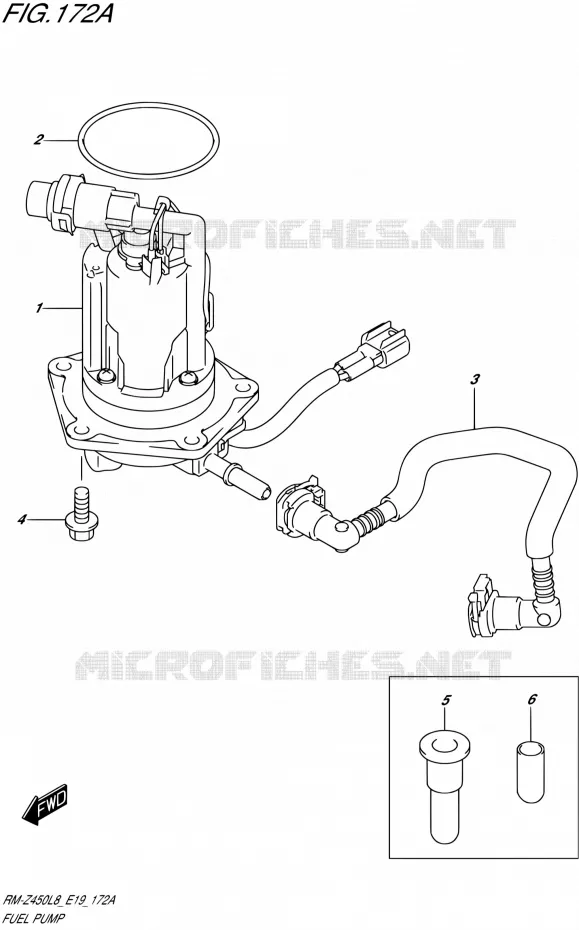 POMPE A ESSENCE Suzuki MOTO 450 RM-Z 2019  RM-Z450 L9 (E19)