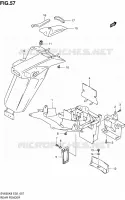 GARDE BOUE ARRIEREBS) pour Suzuki SV 650 2008