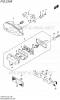ENSEMBLE FEU ARRIERE pour Suzuki SV 650 2018