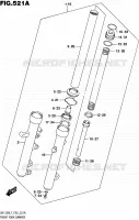 FOURCHE AMORTISSEUR AVT (UH125AL7 P02) pour Suzuki BURGMAN 125 2017
