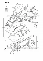 CARENAGE TETE DE FOURCHE (MODELE K 2VV) pour Suzuki GSX-F 1100 1993