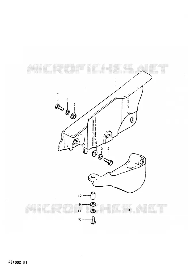CARTER DE CHAINE Suzuki MOTO 400 PE 1996  PE400T(T/X)