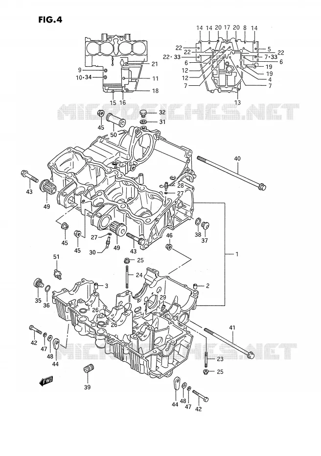 CARTER Suzuki MOTO 1100 GSX-F 1993  GSX1100FP(E2)