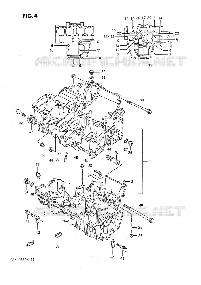 CARTER Suzuki MOTO 750 GSX-R 1991  GSX-R750M(E1)