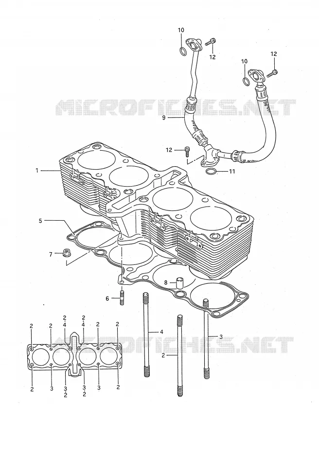 CYLINDRE Suzuki MOTO 1100 GSX-F 1993  GSX1100FP(E28)