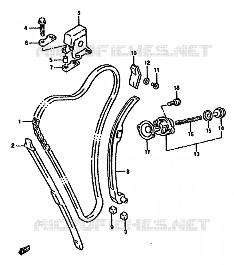 DISTRIBUTION Suzuki MOTO 750 GSX-F 1995  GSX750FS(K-T)