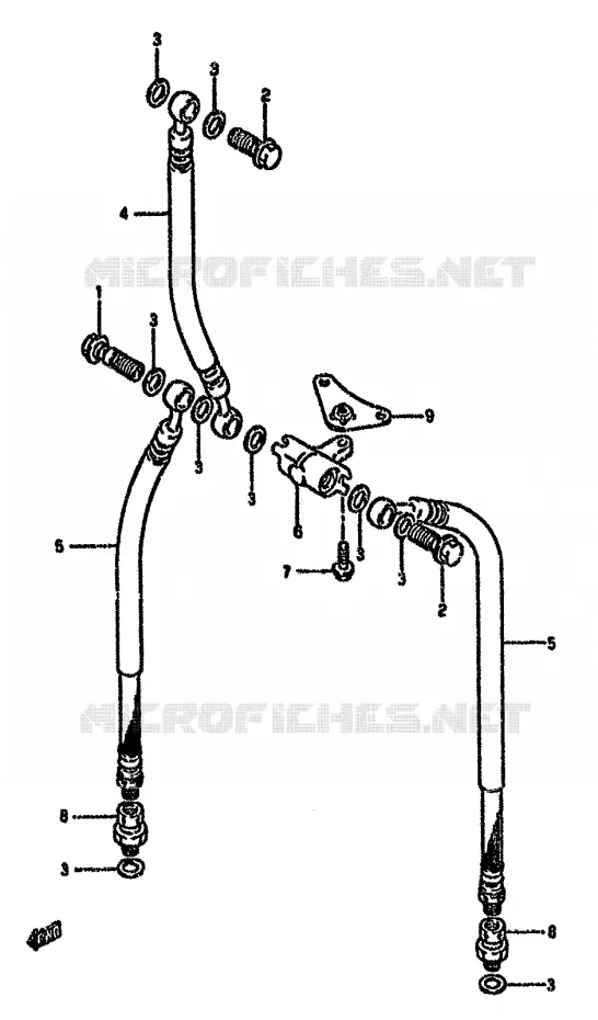 DURITE DE FREIN AVANT Suzuki MOTO 750 GSX-F 1996  GSX750FSKT(K-T)