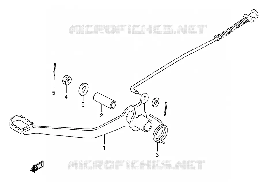FREIN ARRIERE Suzuki MOTO 50 JR 1998  JR50W(P3/P28)