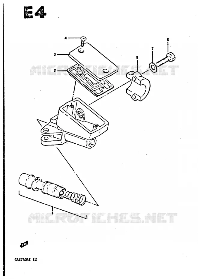MAITRE CYLINDRE AVANT Suzuki MOTO 750 GSX-S 1984  GSX750SE(E2)