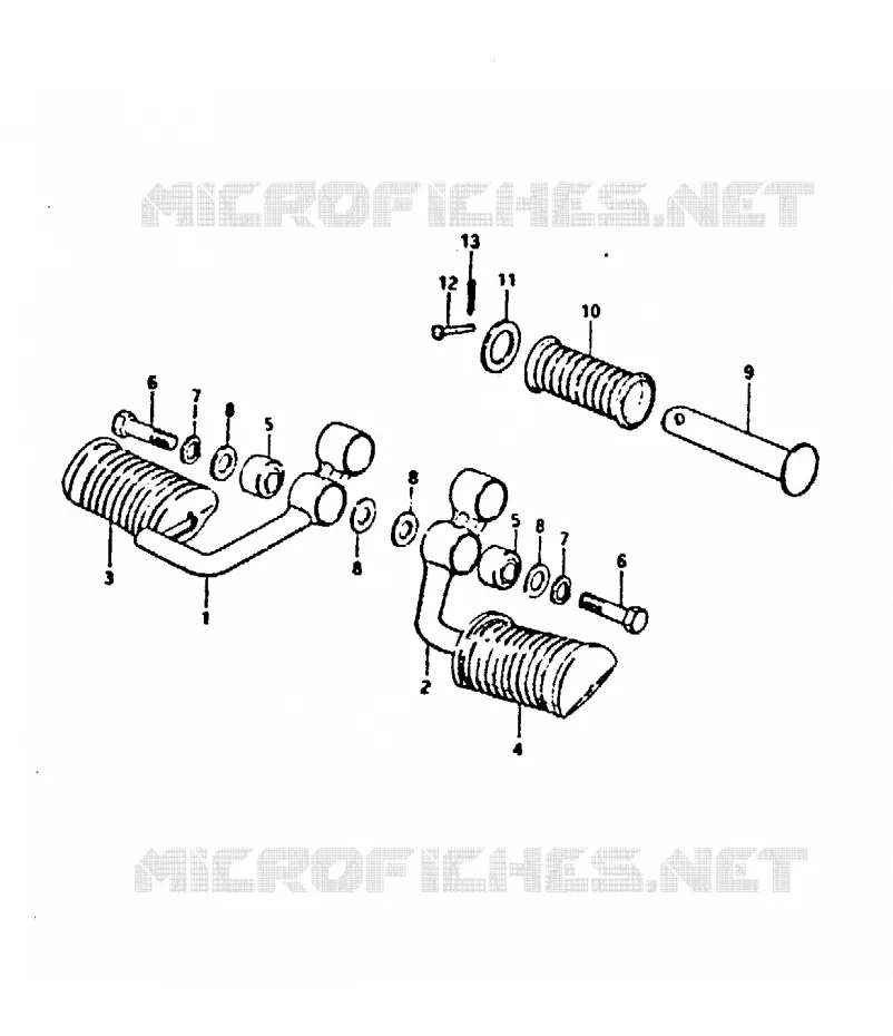 REPOSE PIED Suzuki MOTO 250 GT 1999  GT250X(N/X)