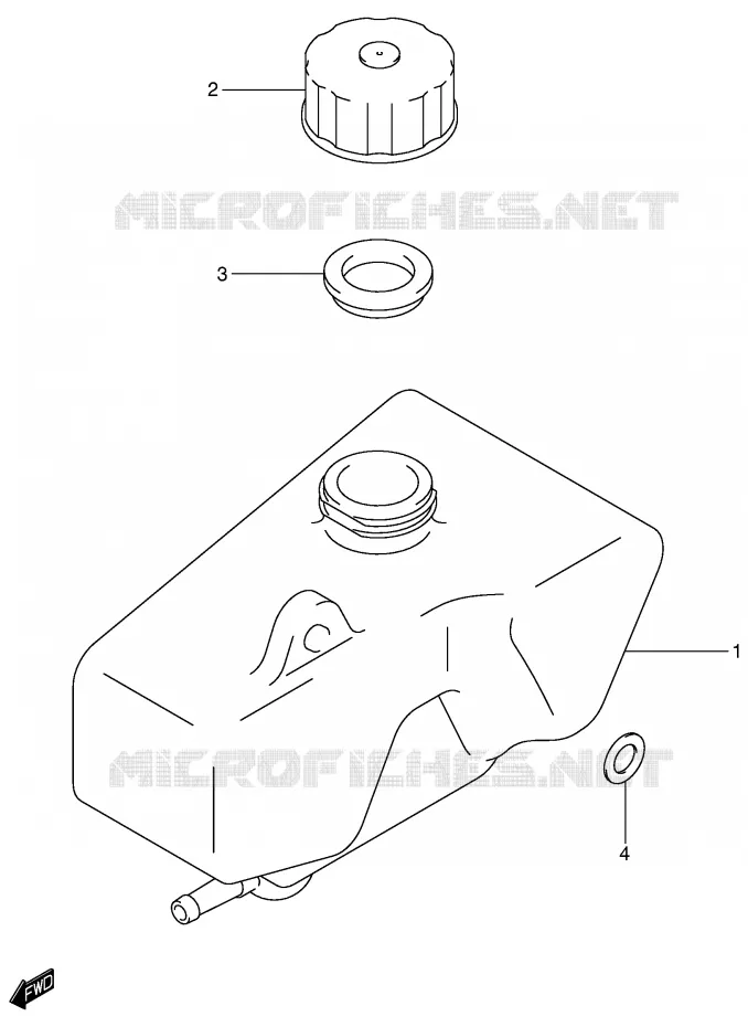 RESERVOIR D'HUILE Suzuki MOTO 50 JR 2000  JR50Y(P3/P28)