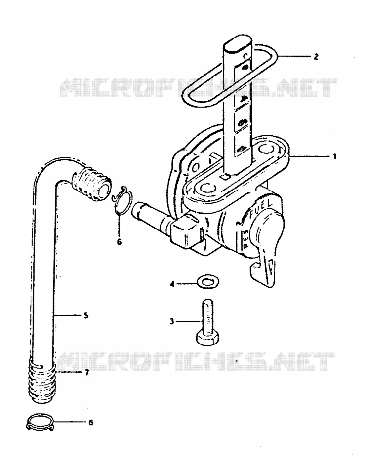 ROBINET D'ESSENCE Suzuki MOTO 400 GSX 1996  GSX400ET(T/X)