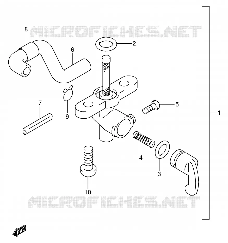 ROBINET D'ESSENCE Suzuki MOTO 50 JR 2003  JR50K3(P3/P28)