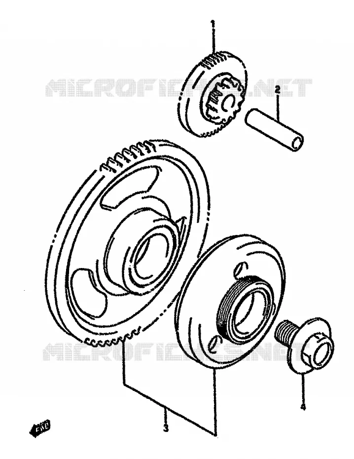 ROUE LIBRE DE DEMARREUR Suzuki MOTO 750 GSX-F 1990  GSX750FL(K-T)