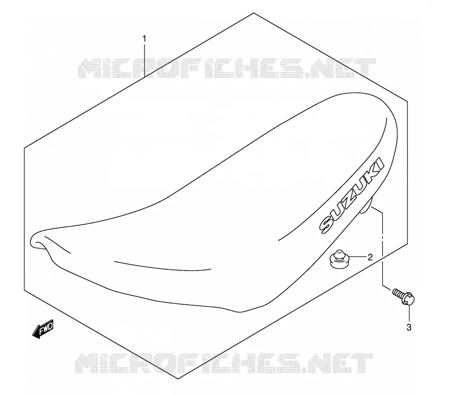 SELLE Suzuki MOTO 80 JR 2003  JR80K3(P3/P28)