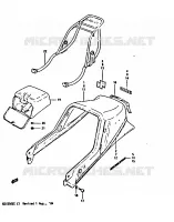 CARENAGE ARRIERE   CAPOT DE SELLE (GSX550ESE/EFE) pour Suzuki GSX-E 550 1984