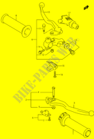 ENSEMBLE LEVIERS   POIGNEES (MODELE K3) pour Suzuki MARAUDER 250 2002
