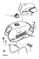 RESERVOIR D'ESSENCE (GSX550EF/EUF/EG/EUG) pour Suzuki GSX-E 550 1985