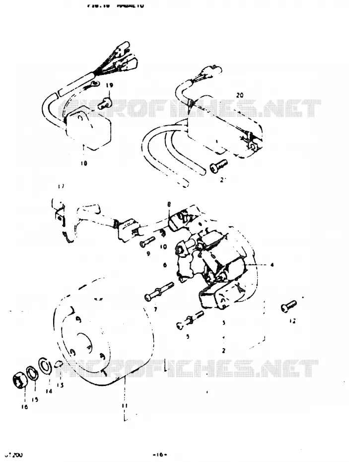 ALLUMAGE ROTOR - STATOR Suzuki MOTO 200 GT 1992  GT200N(N)