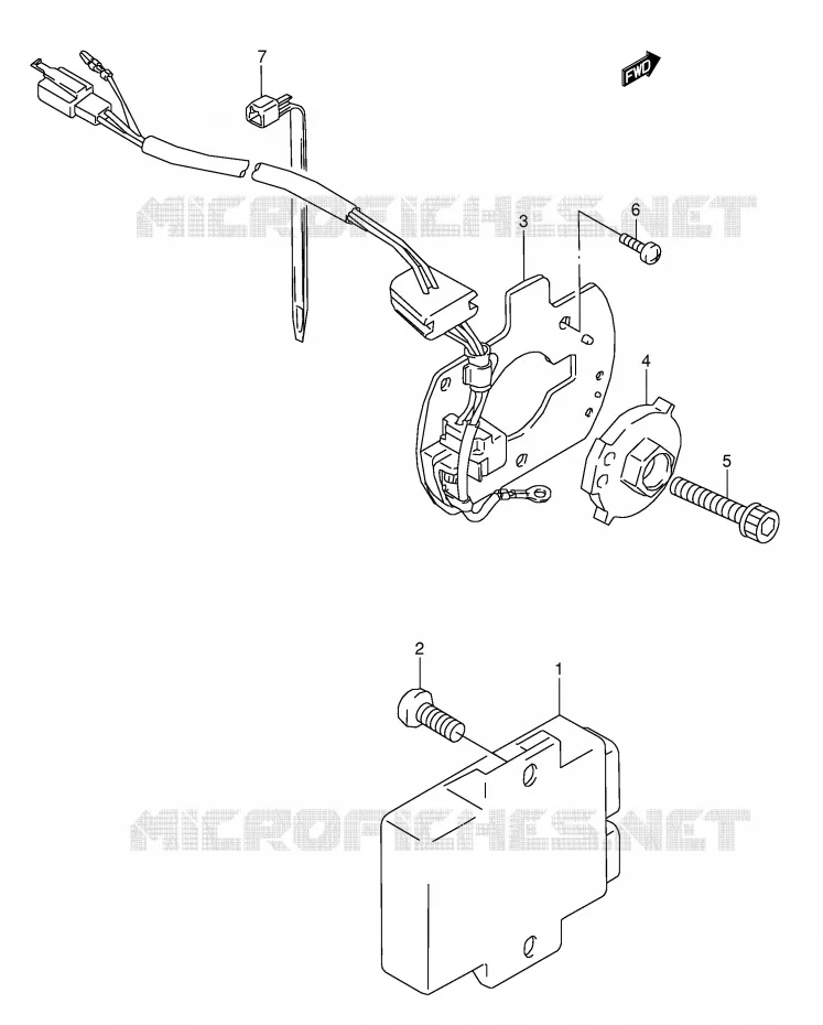 ALTERNATEUR (MODELE T) Suzuki MOTO 600 GSX-F 1988  GSX600FU2J(E2)
