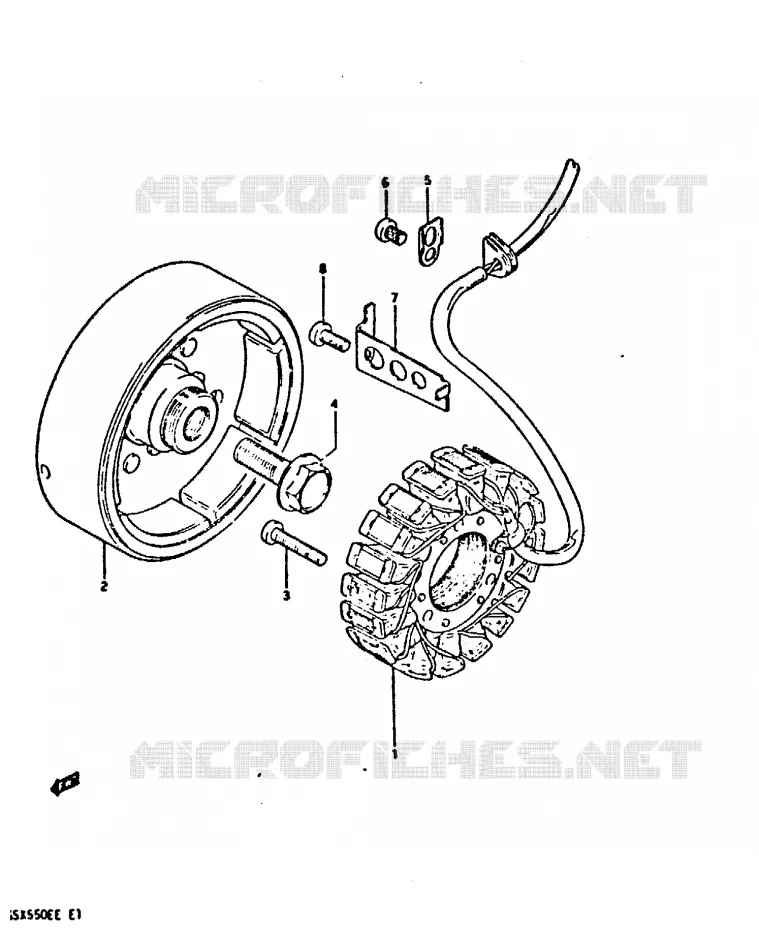ALTERNATEUR Suzuki MOTO 550 GSX-E 1984  GSX550ESE(E1)