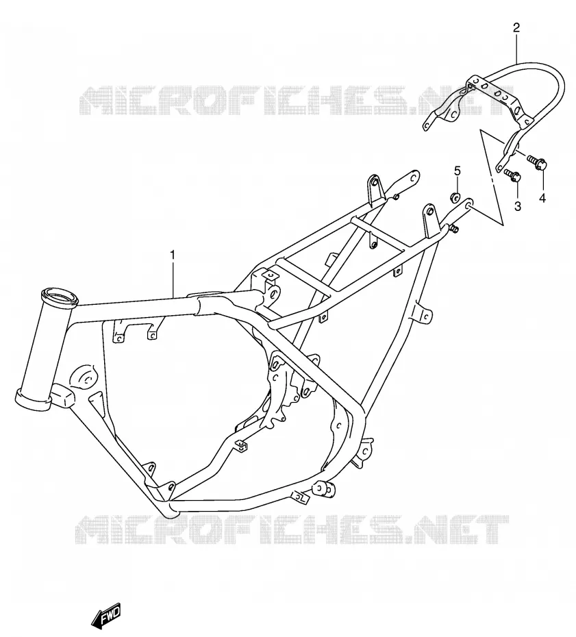 CADRE Suzuki MOTO 80 JR 2003  JR80K3(P3/P28)