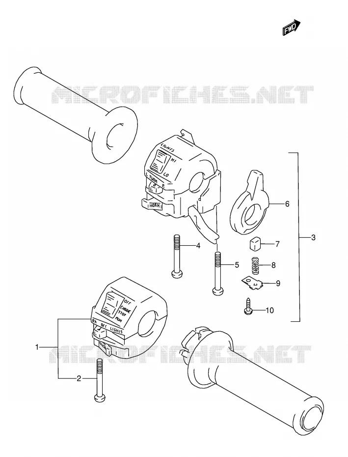 COMMODOS (MODELE K/L/M/N/P/R/S) Suzuki MOTO 600 GSX-F 1988  GSX600FU2J(E2)