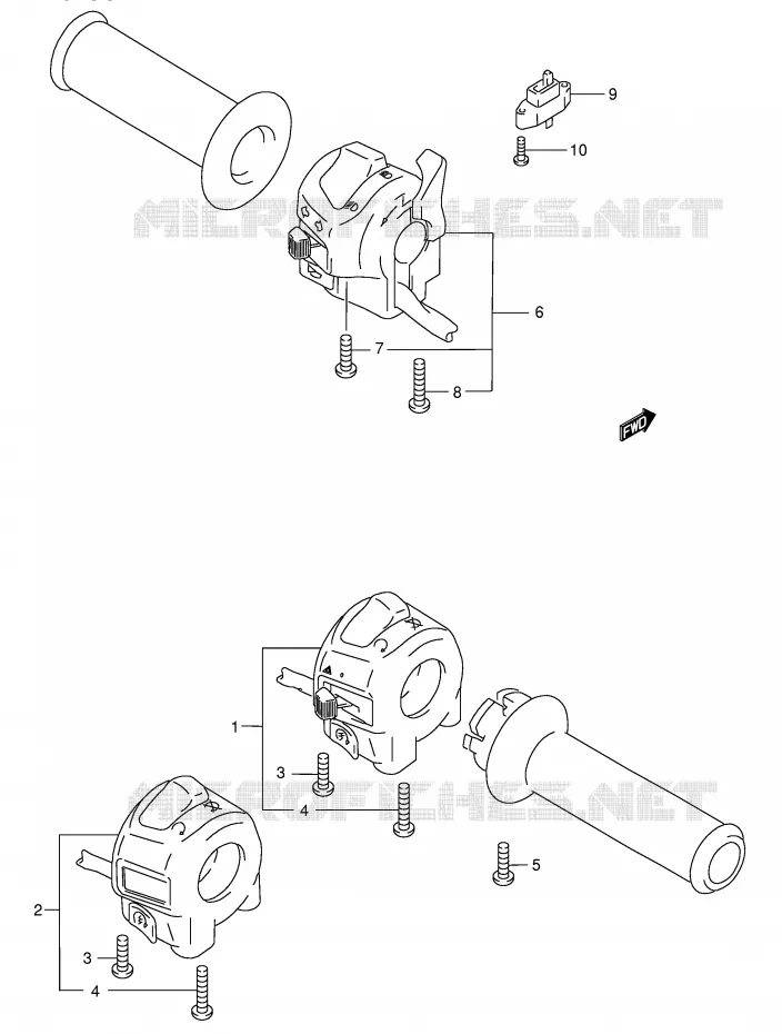 COMMODOS (MODELE K3) Suzuki MOTO 750 GSX-F 2003  GSX750FK3(E2)
