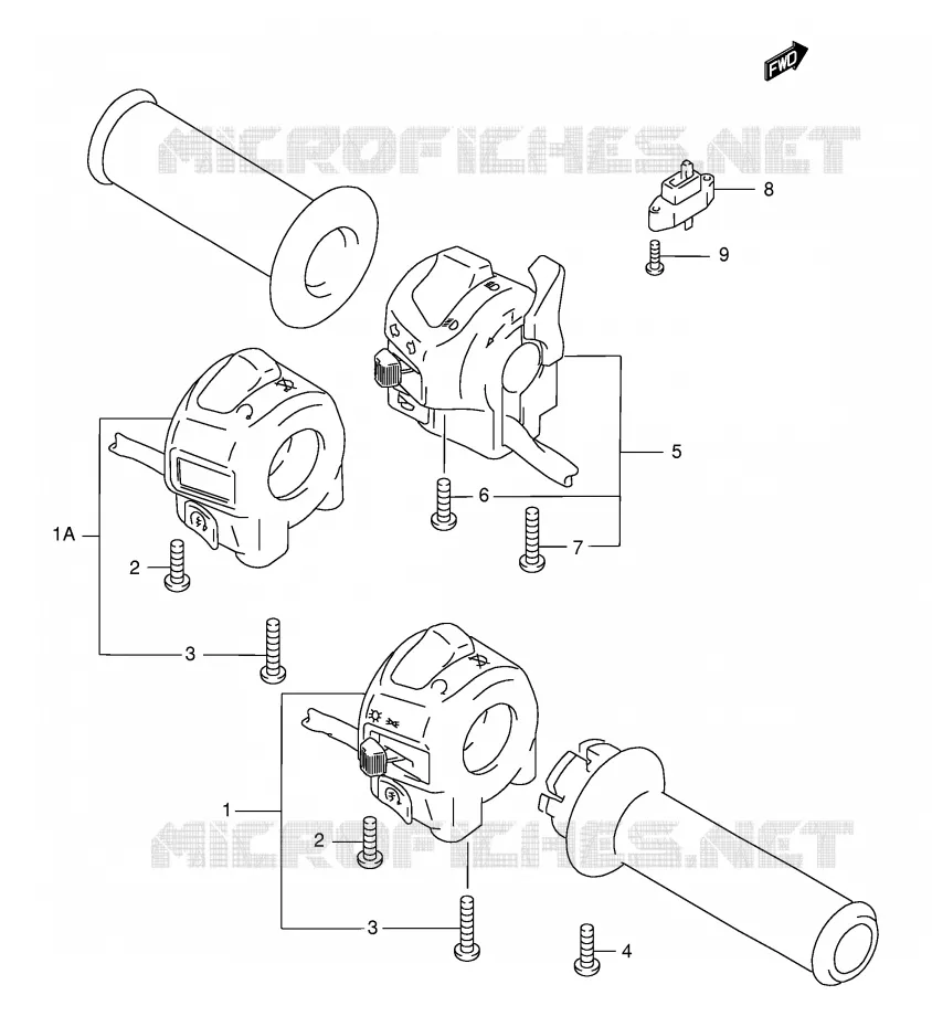 COMMODOS (MODELE W/X/Y/K1/K2) Suzuki MOTO 750 GSX-F 2000  GSX750FY(E2)