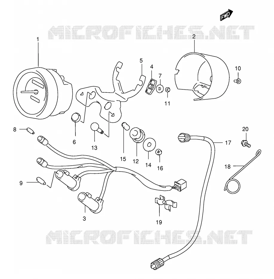 COMPTEUR Suzuki MOTO 250 MARAUDER 2000  GZ250Y(E1)