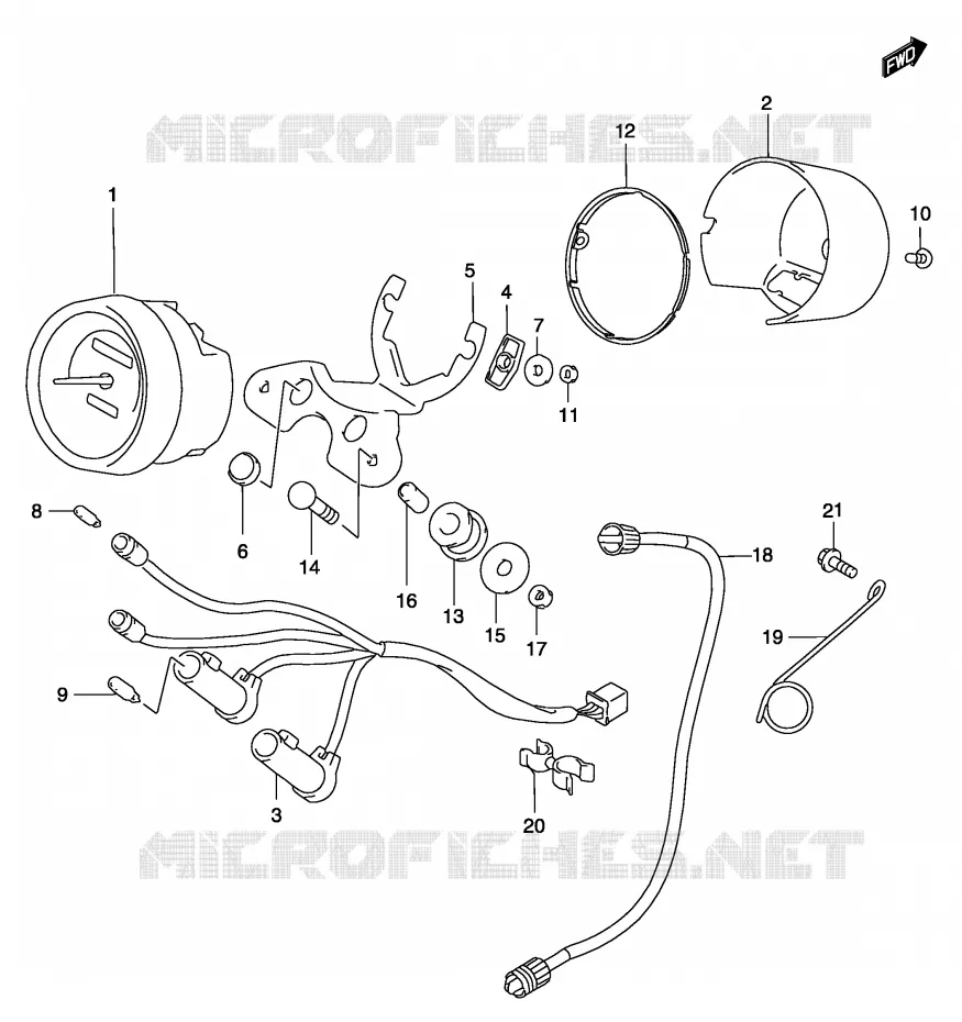 COMPTEUR Suzuki MOTO 250 MARAUDER 2004  GZ250K4(P3)