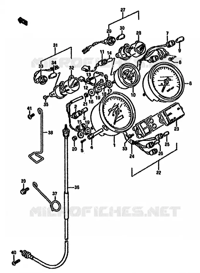 COMPTEUR Suzuki MOTO 750 GSX-F 1996  GSX750FT(K-T)