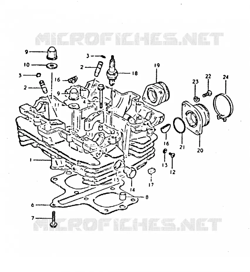 CULASSE Suzuki MOTO 400 GSX 1996  GSX400ET(T/X)