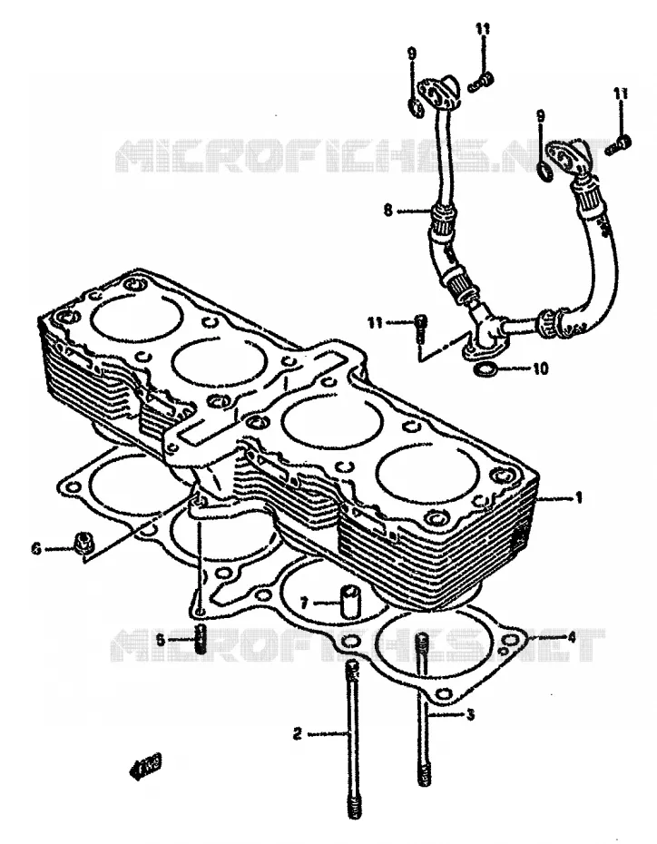 CYLINDRE Suzuki MOTO 750 GSX-F 1991  GSX750FM(K-T)