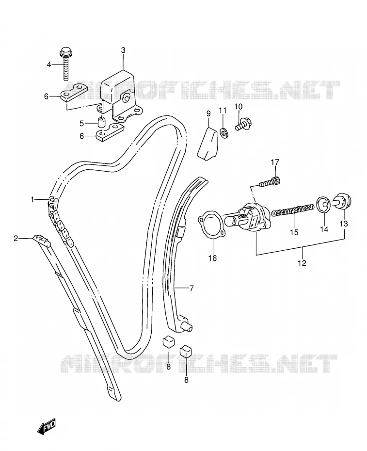 DISTRIBUTION (MODELE J/K/L/M/N/P/R/S) Suzuki MOTO 600 GSX-F 1988  GSX600FJ(E2)