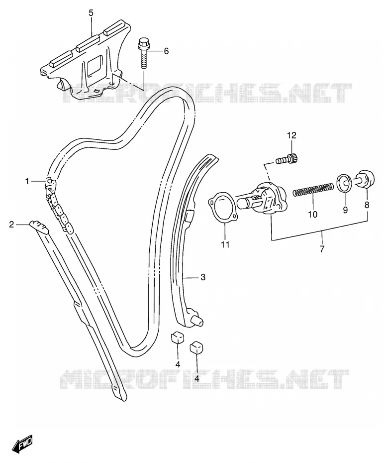 DISTRIBUTION Suzuki MOTO 600 GSX-F 2001  GSX600FK1(E2)