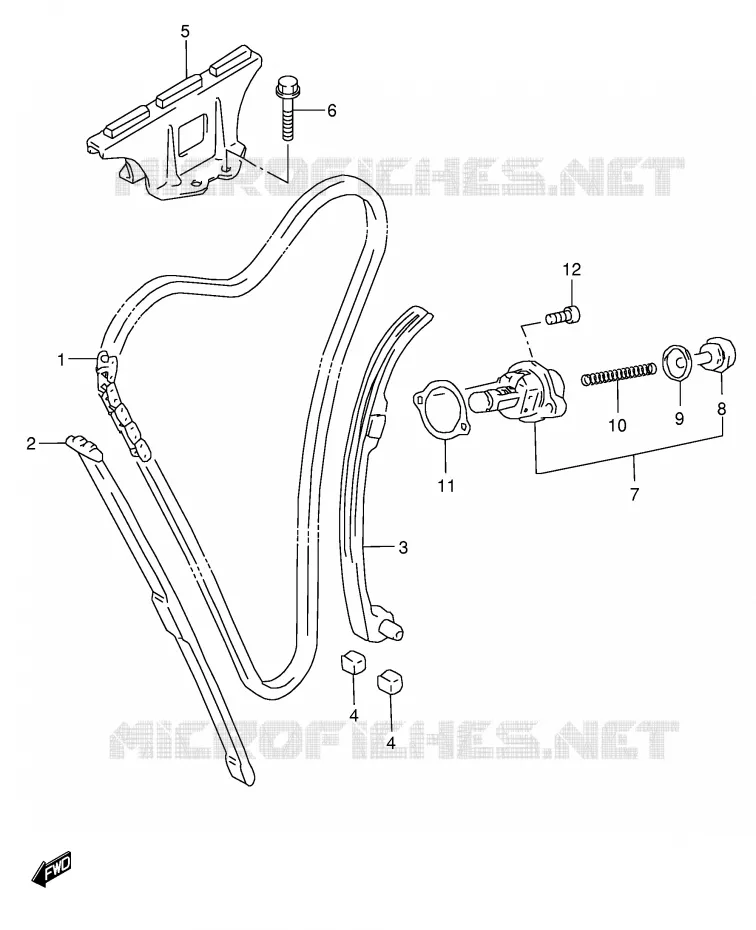 DISTRIBUTION Suzuki MOTO 600 GSX-F 2005  GSX600FK5(E2)