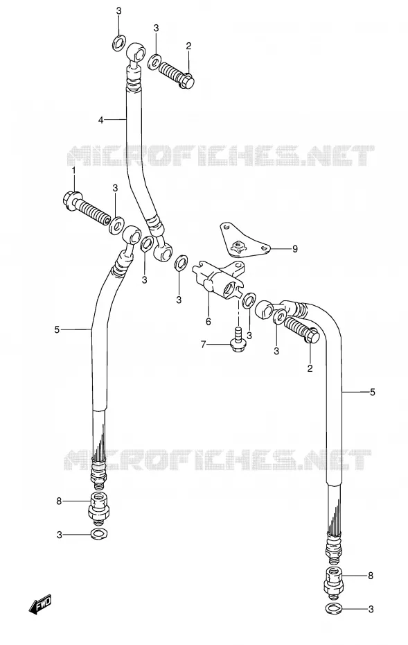 DURITE DE FREIN AVANT Suzuki MOTO 600 GSX-F 1995  GSX600FU2S(E2)
