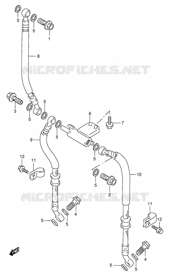 DURITE DE FREIN AVANT Suzuki MOTO 600 GSX-F 1998  GSX600FUW(E2)