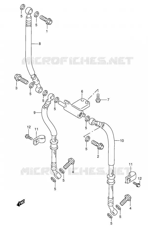 DURITE DE FREIN AVANT Suzuki MOTO 600 GSX-F 2006  GSX600FK6(E2)