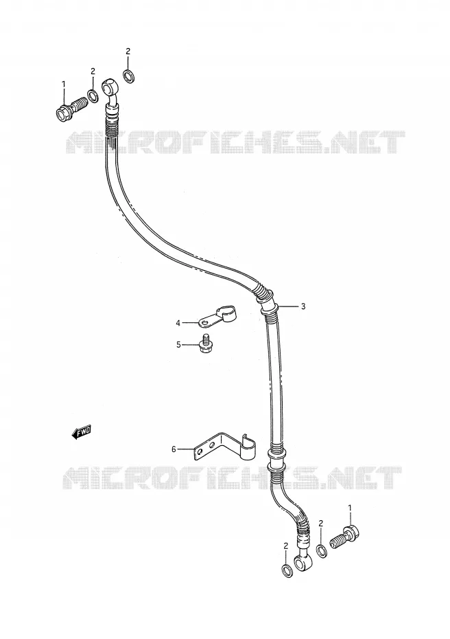 DURITE DE FREIN AVANT Suzuki MOTO 650 BOULEVARD 1992  LS650N(E28)
