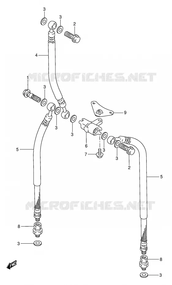 DURITE DE FREIN AVANT Suzuki MOTO 750 GSX-F 1996  GSX750FT(E2)
