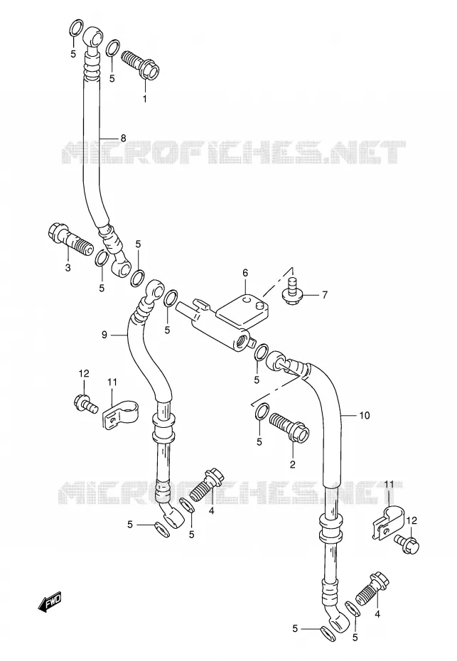 DURITE DE FREIN AVANT Suzuki MOTO 750 GSX-F 2000  GSX750FY(E2)
